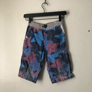 Mini Boden stars cargo shorts size 7